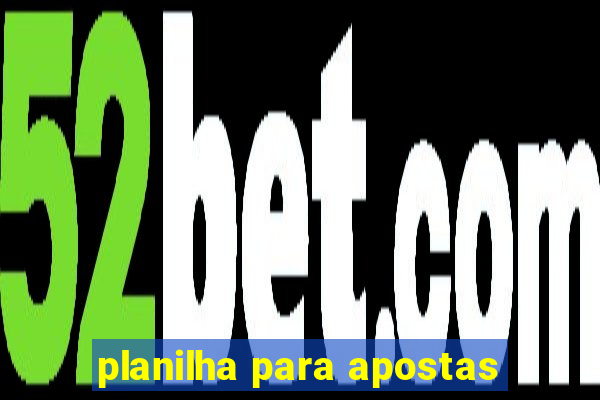 planilha para apostas